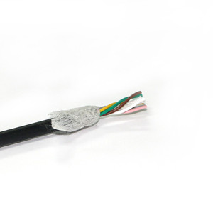 RVSP屏蔽线 3X2X0.3mm 步进电机编码黑色信号线加工